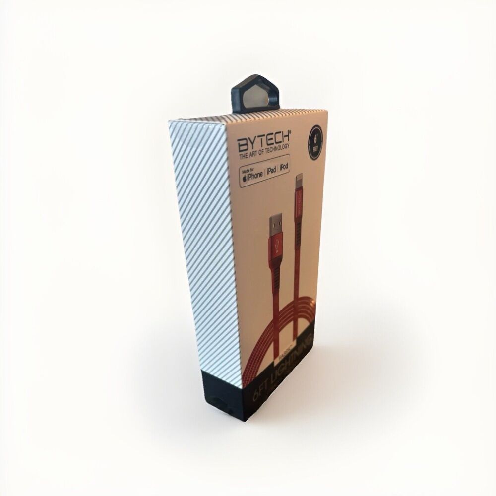 Rapid Charger & Sync Cable 6 Feet, Red Cord, iPhone & iPad Compatible